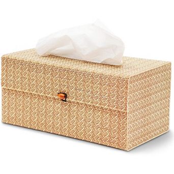 JuvaleTissue Box Cover for Home and Bathroom Decor (10.5 x 5.5 x 5 in