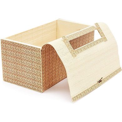 JuvaleTissue Box Cover for Home and Bathroom Decor (10.5 x 5.5 x 5 Inches)