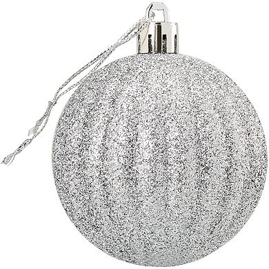 48 Pcs Mini Christmas Ball Ornaments, Blue Hanging Tree Décor for Holiday 1.5”