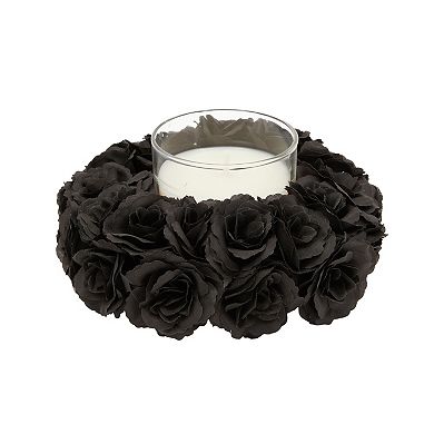 Artificial Black Rose Flower Heads for Crafts, Stemless Roses (2 In, 50 Pack)