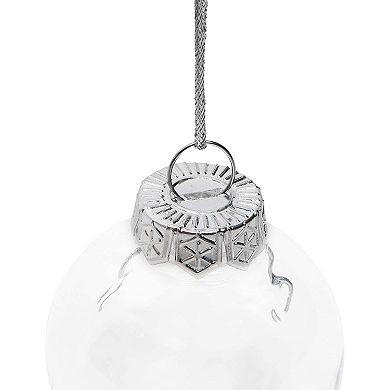 36 Pack Mini Clear Fillable Christmas Ornaments for Crafts, Holiday Decor, 2 In