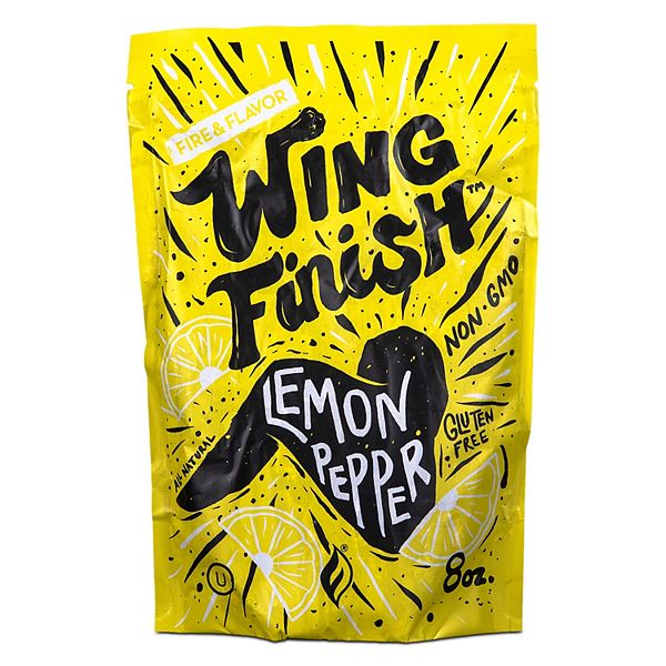 Fire and Flavor Wing Finish, All Natural, Lemon Pepper Marinades