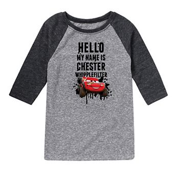 Disney / Pixar's Cars Boys 8-20 Chester Whipplefilter Raglan Graphic Tee