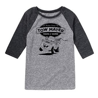 Disney / Pixar's Cars Boys 8-20 Tow Mater Towing Raglan Graphic Tee