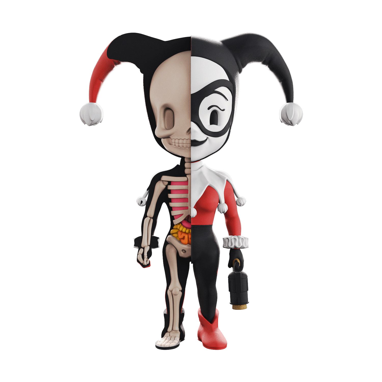 Детские фигурки 4D Master 4D Xxray DC Justice League Comics: Harley Quinn Dissected Vinyl Art Figure — фото 1