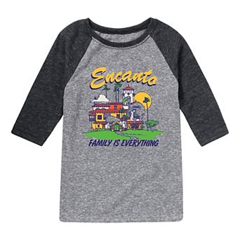 Disney's Encanto Boys 8-20 Casa Family Raglan Graphic Tee