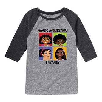 Disney's Encanto Boys 8-20 Magic Awaits Raglan Graphic Tee