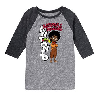 Disney's Encanto Boys 8-20 Antonio Animal Raglan Graphic Tee