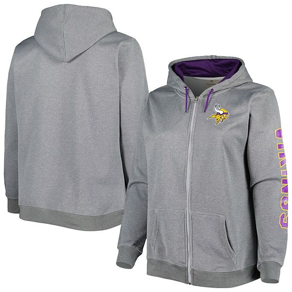 Nfl Minnesota Vikings Toddler Boys' Poly Fleece Hooded Sweatshirt