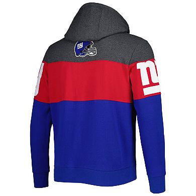 Men's Starter Heather Charcoal/Red New York Giants Extreme Pullover Hoodie