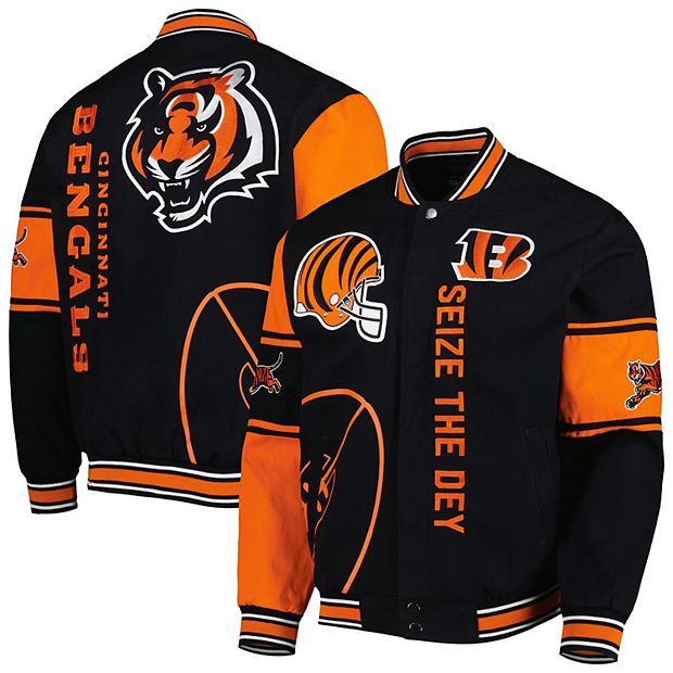 Men's Cutter & Buck Black Cincinnati Bengals Mission Ridge Repreve Full-Zip Puffer Jacket