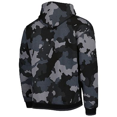 Men's The Wild Collective Black Chicago Bears Camo Pullover Hoodie