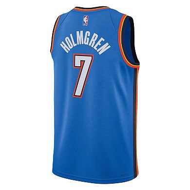 Unisex Nike Chet Holmgren Oklahoma City Thunder Blue 2022 NBA Draft First Round Pick Player Swingman Jersey - Icon Edition