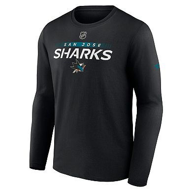 Men's Fanatics Branded Black San Jose Sharks Authentic Pro Core ...