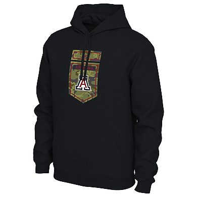 Men's Nike Black Arizona Wildcats Veterans Camo Pullover Hoodie