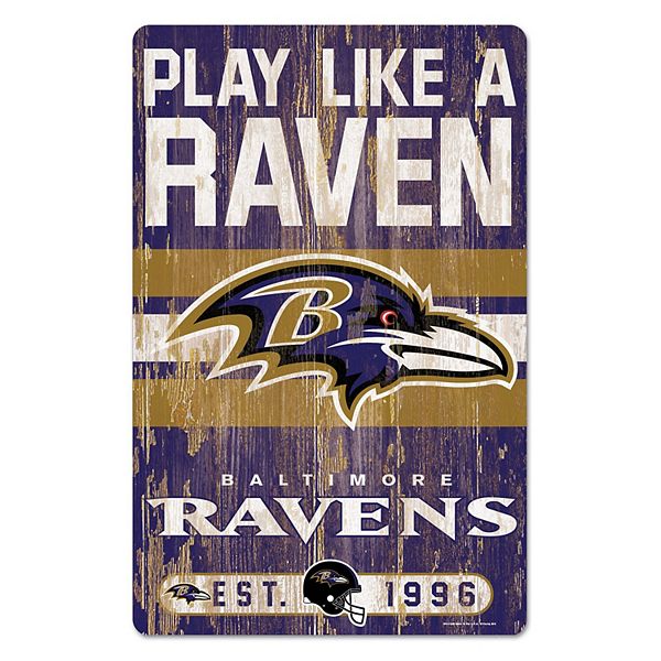 WinCraft Baltimore Ravens 11'' x 17'' Slogan Wood Sign