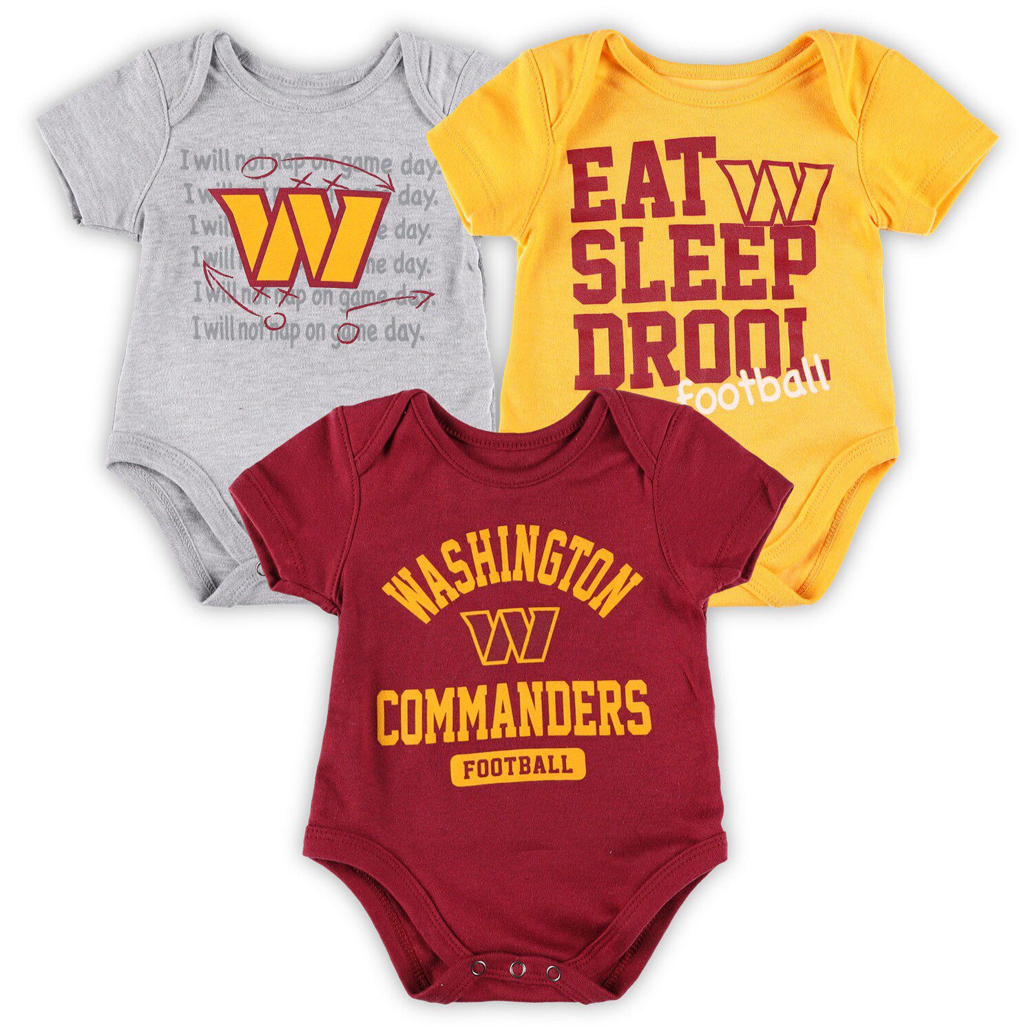 Chase Young Washington Commanders Nike Newborn & Infant Game Romper Jersey  - Burgundy