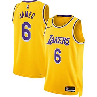 Unisex Nike LeBron James Gold Los Angeles Lakers Swingman Jersey - Icon Edition