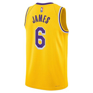 Unisex Nike LeBron James Gold Los Angeles Lakers Swingman Jersey - Icon Edition