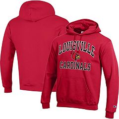 Women's League Collegiate Wear Charcoal Louisville Cardinals Waffle  Oversized Long Sleeve Hoodie T-Shirt