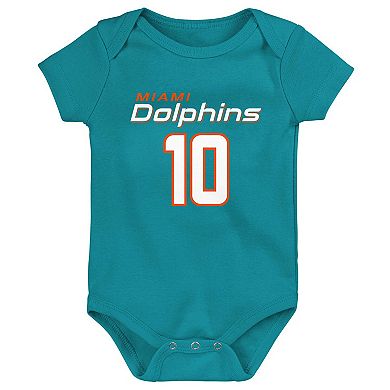 Infant Tyreek Hill Aqua Miami Dolphins Mainliner Player Name & Number Bodysuit