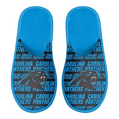 Men's FOCO Carolina Panthers Scuff Logo Slide Slippers