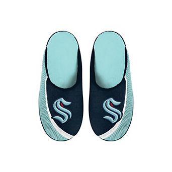Youth FOCO Seattle Kraken Big Logo Color Edge Slippers
