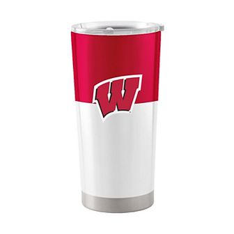Wisconsin Badgers 20oz. Colorblock Stainless Tumbler