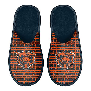 Men's FOCO Chicago Bears Scuff Logo Slide Slippers