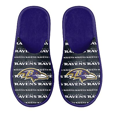 Men's FOCO Baltimore Ravens Scuff Logo Slide Slippers