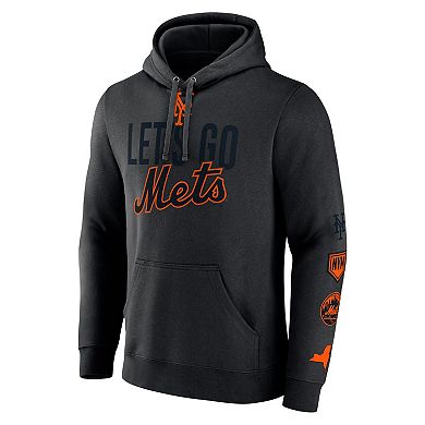 Men's Fanatics Branded Black New York Mets Bases Loaded Pullover Hoodie