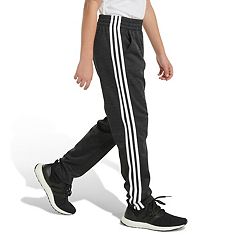 Adidas Big Girls Black Sweatpants Size XL(15-16) 3 Stripes Mash Lining