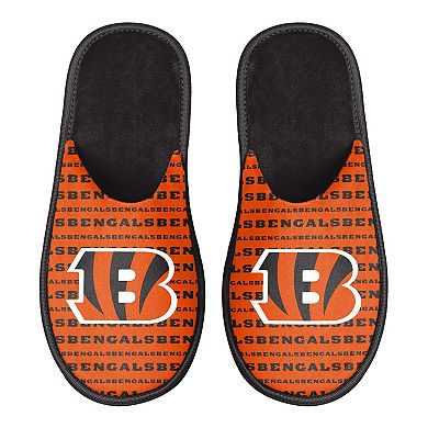 Men's FOCO Cincinnati Bengals Scuff Logo Slide Slippers