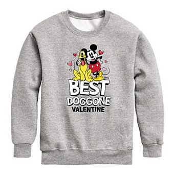 Disney's Mickey Mouse & Pluto Boys 8-20 Valentine Fleece Sweatshirt