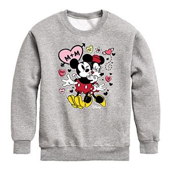 Disney's Mickey & Minnie Boys 8-20 Heart Fleece Sweatshirt
