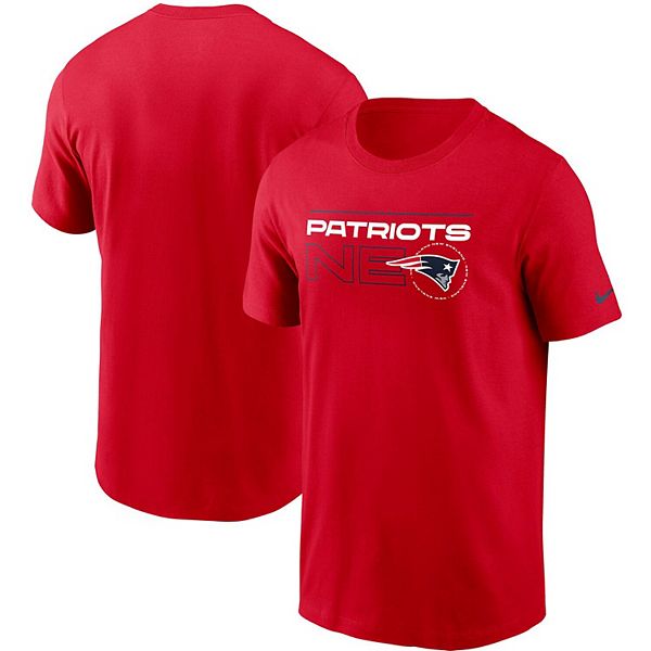 Men's Nike Red New England Patriots Broadcast Essential T-Shirt