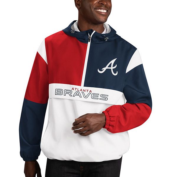 Men's G-III Sports by Carl Banks Red/Gray Boston Red Sox Southpaw Reversible Raglan Hoodie Full-Zip Jacket Size: Large
