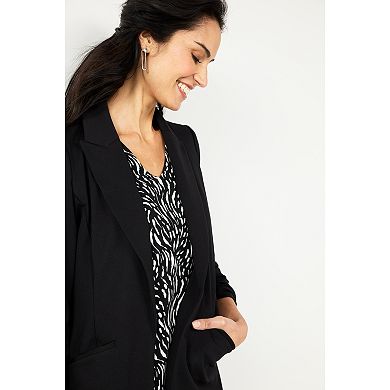 Women's Nine West Knit Closureless Blazer