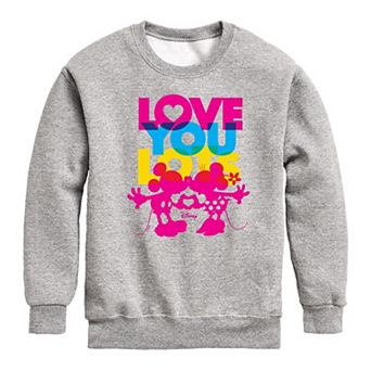 Disney's Love You Lots Kiss Boys 8-20 Fleece Sweatshirt