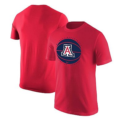 Men's Nike Red Arizona Wildcats Basketball Logo T-Shirt