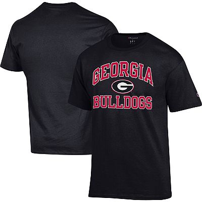 Men s Champion Black Georgia Bulldogs High Motor T Shirt