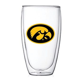 Iowa Hawkeyes 15oz. Double Wall Thermo Glass