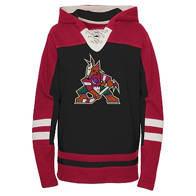 Youth Black Arizona Coyotes Ageless Revisited Home Lace-Up Pullover Hoodie