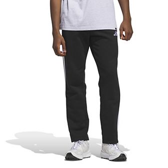Big & Tall adidas Essentials 3-Stripes Open Hem Fleece Pants