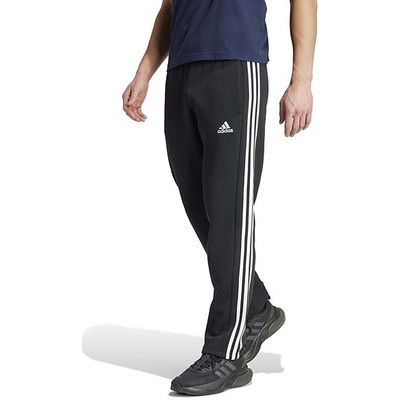 Big Tall adidas Essentials 3 Stripes Open Hem Fleece Pants