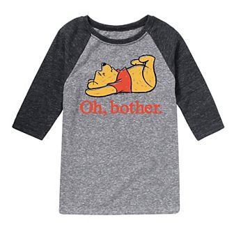 Disney's Winnie The Pooh Boys 8-20 Oh Bother Raglan Tee