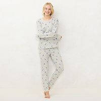 LC Lauren Conrad Cozy Long Sleeve Pajama Top & Pajama Pants Set Deals