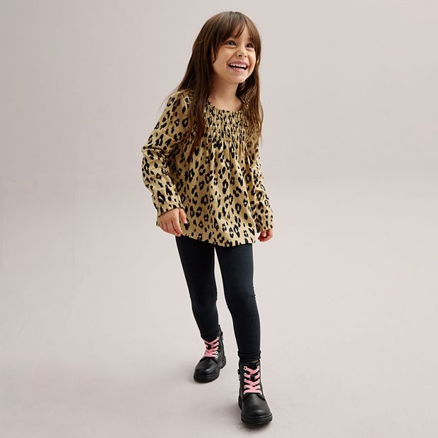 Toddler girl 2025 leopard print leggings