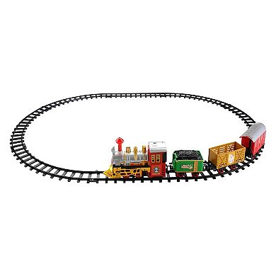 12-Piece Battery Operated Lighted and Animated Christmas Express Train ...