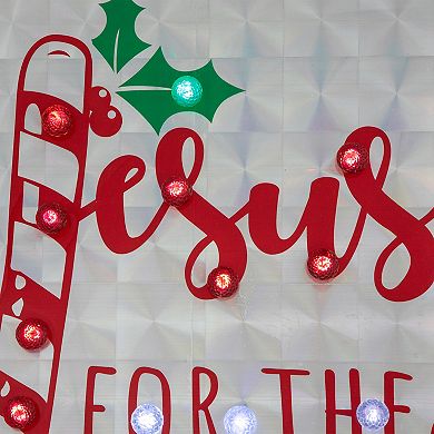 43" LED Lighted Holographic Merry Christmas Sign Outdoor Decoration